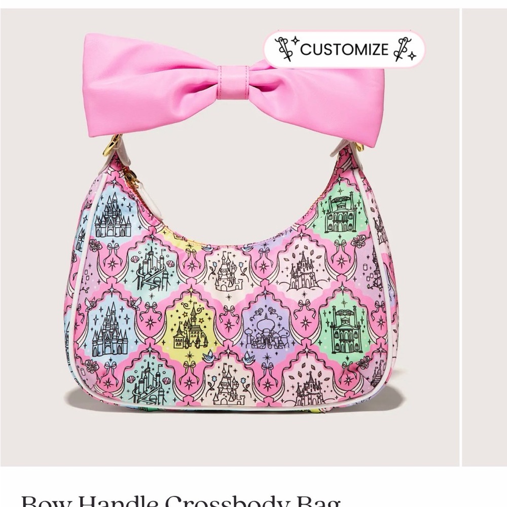 NWOT SCL Pink Bow Princess Crossbody - Picture 2 of 11